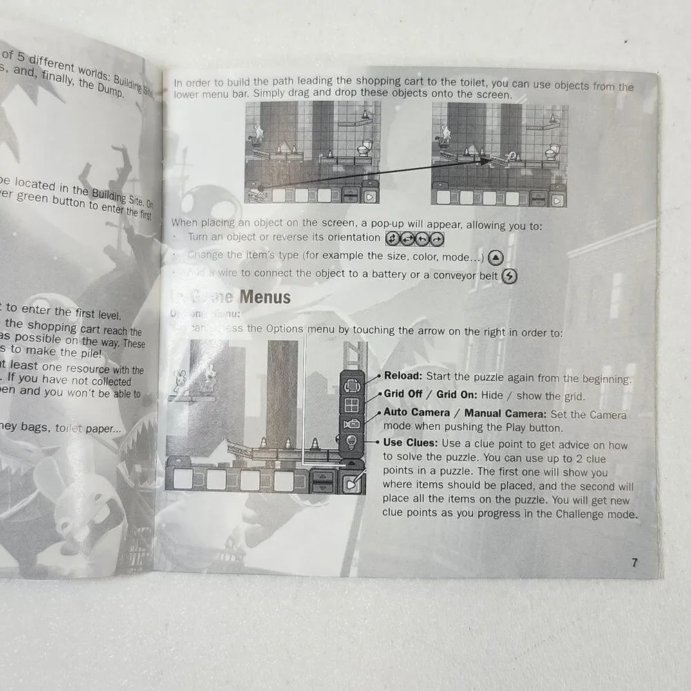 Rabbids Go Home Nintendo DS Game 2009 Cartridge Manual